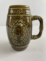 Retro, vintage Kispest granite beer mug