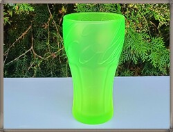 Coca cola glass 3 dl uranium green