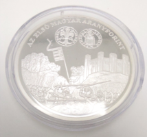 237T. 999‰ Silver 20g commemorative coin is the chronicle of Hungarian money - the first Hungarian gold forint, proof minted