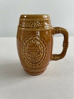 Retro, vintage Kispest granite beer mug