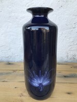 Marked muddy stream? Retro blue vase