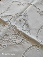 Old, embroidered (madeira), white pillowcase for sale