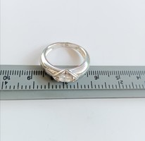 Köves, vastag ezüst gyűrű