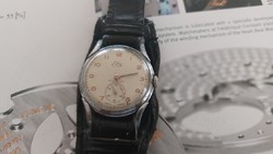 (K) rare Elka Swiss mechanical watch, 3.2 cm without crown. It works.