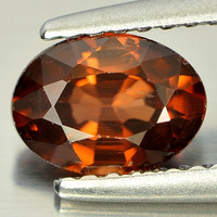 Fabulous! Real, 100% natural imperial cognac zircon gemstone 1.26ct (vsi)! Its value: HUF 56,700!!!