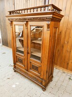 Antique 5-shelf bookcase / showcase from around 1870 in beautiful condition