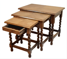 Vintage, egymásba rakható asztalkák / konzol-lerakó asztalok