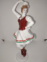 Hollóházi Csárdáskirálynő porcelán figura