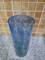 Karcagi Hatalmas  Fátyolüveg Szín Átmenetes Kék, Zöld Váza