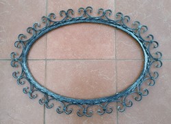Wrought iron frame (for mirror, picture, etc.)