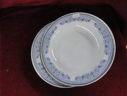 Raven house porcelain deep plate with blue pattern. He has!