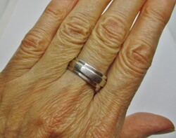 Nice thick silver hoop ring