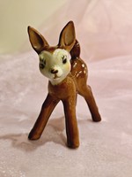 Régi porcelán aranyos őzike, bambi figura