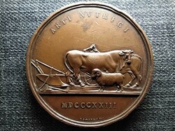 Austria Vienna Agricultural Society 56 mm bronze pendant 1823 (id46290)