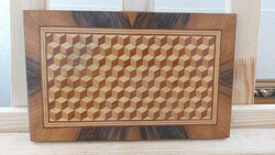 (K) marquetry picture 25x16 cm 2 sides