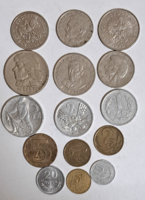 15 darab 0,10 -100 Zloty, Groszy Lengyelország, mind más (T-20)
