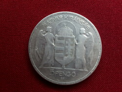 Silver horthy 5 pengő 1930