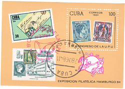 Kuba emlékbélyeg blokk 1984