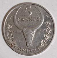 1972. Madagaszkár 5 Frank (403)