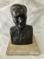 Horthy Miklós bronz szobor / figurális bronz büszt