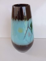 Retro west germany turquoise ceramic vase