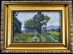 XX. No. First half Hungarian painter: Nagybánya landscape