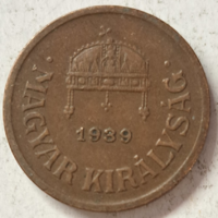 1939. 1 Fillér Magyar Királyság (530)