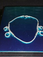 New! Beautiful silver bracelet with silver beads and decorations