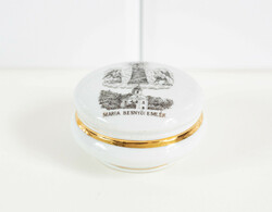 Memory of Mária Besnyő - signed porcelain bonbonnier - Mária Besnyő souvenir box - Victoria brand