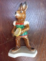 Goebel rabbit with tennis racket ceramic figure