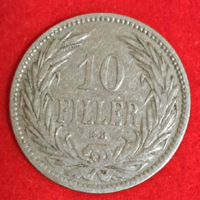 1893. 10 Fillér Magyar Királyi Váltópénz (400)