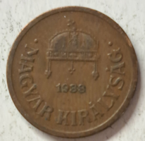 1938. 1 Fillér Magyar Királyság (527)