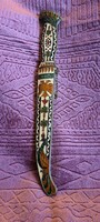 Copper case enamel decorator, cloisonné dagger, wall decoration (4077)