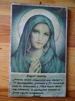 Morning prayer, Virgin Mary, holy image, object of grace, negotiable