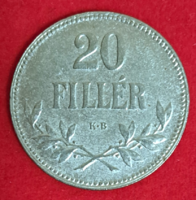 1918. 20 Fillér Magyar Királyi Váltópénz (384)