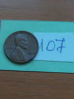 Usa 1 cent 1966 abraham lincoln, copper-zinc 107