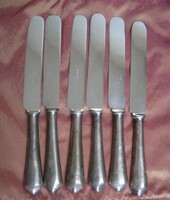 6 darab alpakka kés