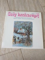 LP Bakelit vinyl hanglemez Szép karácsonyéj