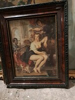 Rubens: Bathsheba (Betsabé) a szökőkútnál festményének nyomata