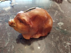 Antique ceramic pig bush