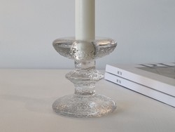 Iittala Finnish ice glass candle holder timo sarpaneva - festivo design