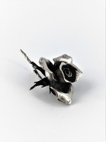 Ezüst kézműves rózsa