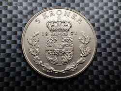 Dánia 5 korona, 1971