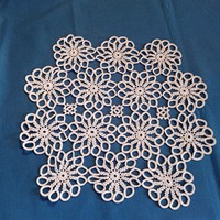 Crochet lace tablecloth
