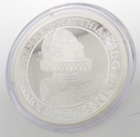 251T. Silver 20g 999‰ commemorative Hungarian thalér coin - ii.Mátyás thalérja proof