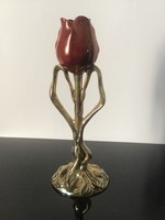 Zsolnay porcelán tulipán eozin 26cm.