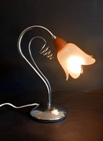 Italy, Italian chrome table lamp Art Nouveau, negotiable