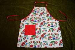 Matyó pattern pocket apron 76 x 66 cm brand new