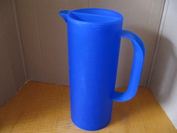 Retro blue design plastic jug