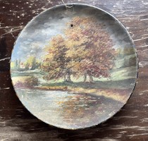 Painted decorative wall plate